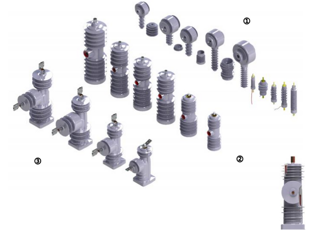 38KV 25KA IEC/ANSI Custom Outdoor MV Recloser para Pole