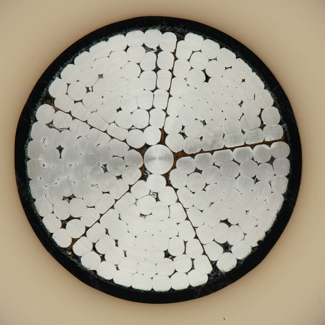 Condutor de alumínio isolado XLPE com fios de cobre para cabo de alimentação subterrânea à prova d'água