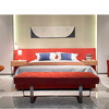 Moderno simples de luxo de luxo/hotel king size lether/tecido