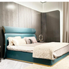 Moderno simples de luxo de luxo/hotel king size lether/tecido