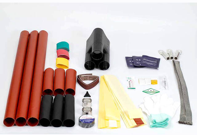 Terminações de cabo encolhidos por calor para cabos de energia