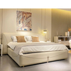 Moderno simples de luxo de luxo/hotel king size lether/tecido