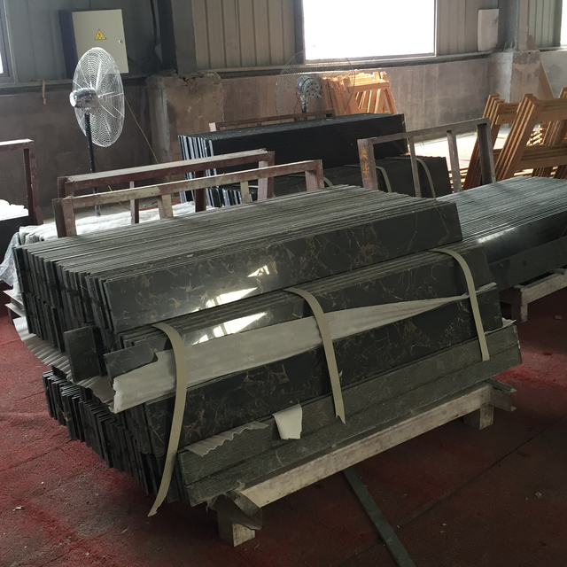 Faixa branca em preto/ Atenas preto Mais cores disponíveis para decoração de construção de lajes de mármore 